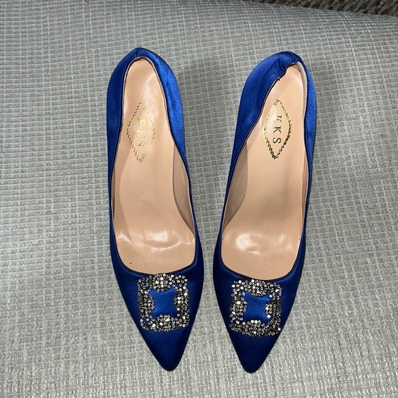 Shoes - Royal Blue Stiletto Pump Heel
